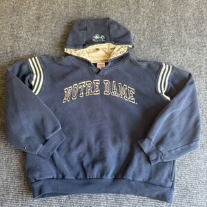 Kid Athlete Notre Dame Fighting Irish Navy Blue Hoodie Kids Size 18/20 XL 2643